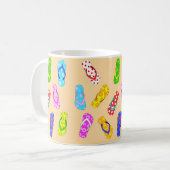 Mug Flip Flop Sandals Motif Cute Beach Thème (Devant gauche)