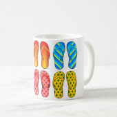 Mug Flip Flops Design coloré (Devant droit)