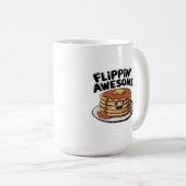 Mug Flippin' Awesome Pancake Stack Drôle Petit Déjeune (Devant droit)