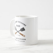Mug Flippin Awesome Papa BBQ Chef personnalisé (Devant gauche)