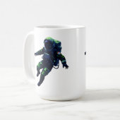 Mug Floating Astronaut in Space Suit Illustration (Devant gauche)