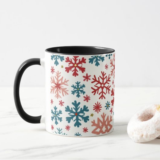 Mug Flocon de neige (Avec donut)