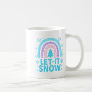 Mug Flocon de Neige Arc-en-ciel Noël Jour d'Hiver Supr