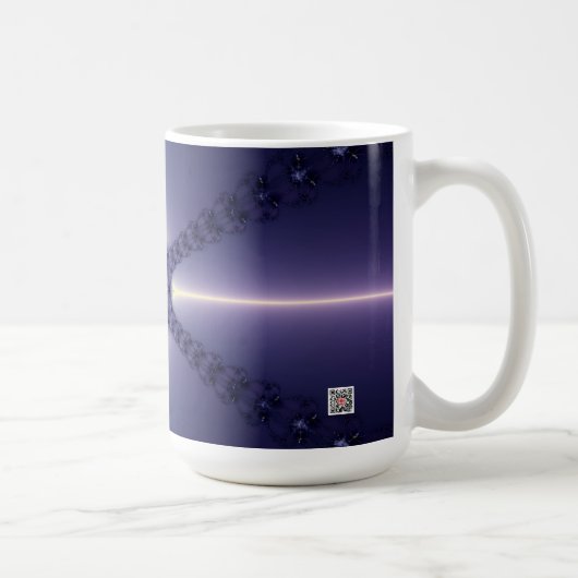 Mug Flocon de neige bleu (Droite)