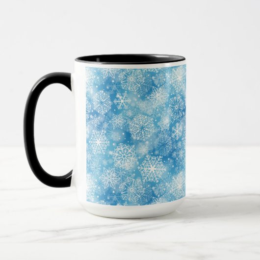 Mug Flocon de neige bleu (Gauche)