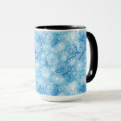 Mug Flocon de neige bleu (Devant droit)