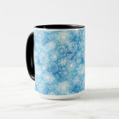 Mug Flocon de neige bleu (Devant gauche)