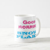 Mug Flocon de neige bonjour (Devant droit)