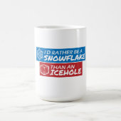 Mug Flocon de neige contre trou de glace (Centre)