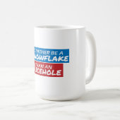 Mug Flocon de neige contre trou de glace (Devant droit)