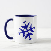Mug Flocon de neige d'avion (Gauche)