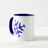Mug Flocon de neige d'avion (Devant gauche)