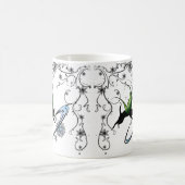 Mug Flocon de neige de chat cosmique (Centre)