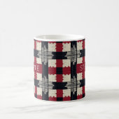 Mug Flocon de neige de Knit rustique - Boho d'hiver co (Centre)