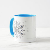 Mug Flocon de neige de solstice d'hiver (Devant gauche)