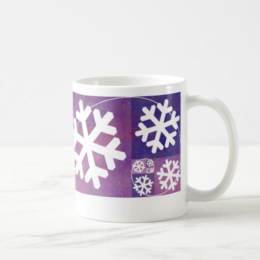 Mug Flocon de neige d'or de rapport (Droite)