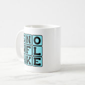 Mug Flocon de neige, Flocon de neige unique (Devant gauche)