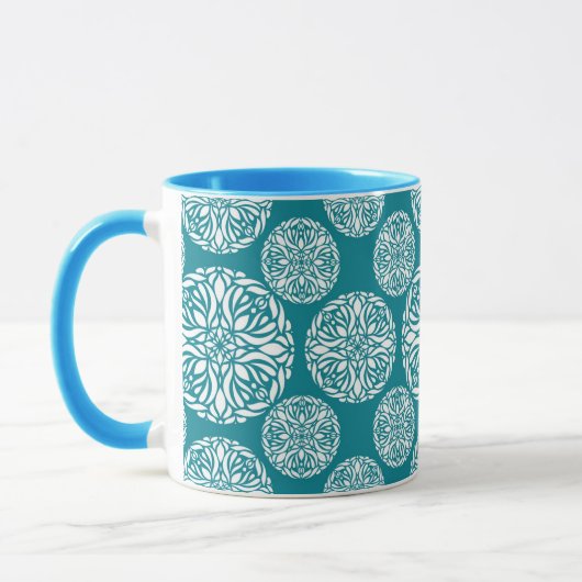 Mug Flocon de neige floral d'hiver (Gauche)