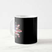 Mug Flocon De Neige - Libéral Démocrate Pour Le 4 Juil (Devant gauche)