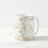 Mug Flocon de neige monogramme (Devant droit)
