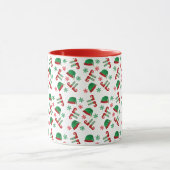 Mug Flocon de neige Motif de Noël Rouge (Centre)