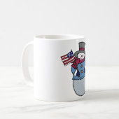 Mug Flocon de Neige Patriotique (Devant gauche)