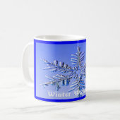 Mug Flocon de neige, pays des merveilles d'hiver (Devant gauche)
