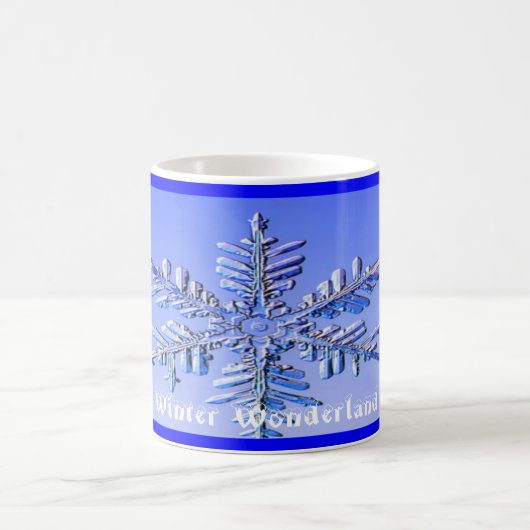 Mug Flocon de neige, pays des merveilles d'hiver (Centre)