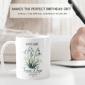 Mug Flocon de neige personnalisable de la fleur de nai