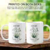 Mug Flocon de neige personnalisable de la fleur de nai