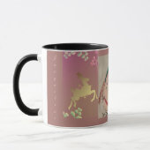 Mug Flocon de neige renne violet (Gauche)