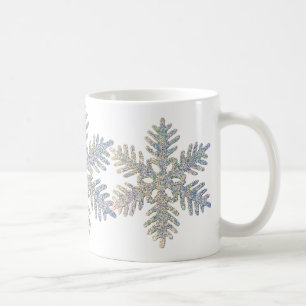 Mug Flocon de neige scintillant imprimé