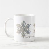 Mug Flocon de neige scintillant imprimé (Gauche)