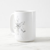 Mug Flocon de neige unique délicat (Devant gauche)