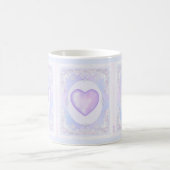 Mug flocon de neige violet clair et coeur étincelant (Centre)
