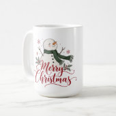 Mug Flocon de Noël Joyeux Noël (Devant gauche)