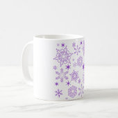 Mug flocon violet (Devant gauche)