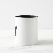 Mug Flocons de joie rose bleu 3D (Centre)
