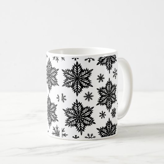 Mug flocons de neige (Devant droit)