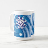 Mug Flocons de neige dans le vent - (Devant gauche)