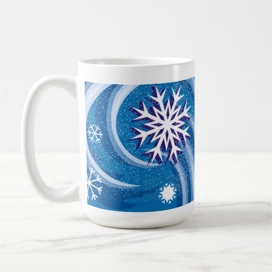Mug Flocons de neige dans le vent - (Gauche)