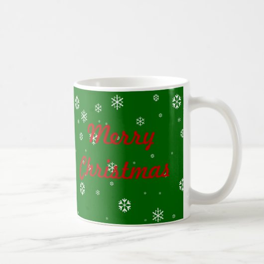 Mug Flocons de neige de Joyeux Noël (Droite)