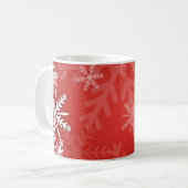 Mug Flocons de neige de Noël (Devant gauche)