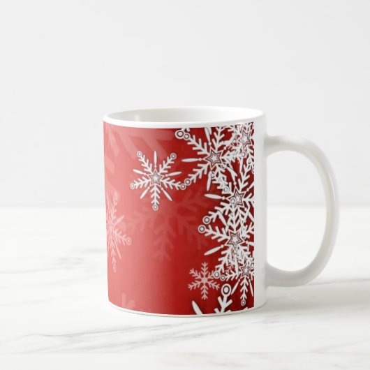 Mug Flocons de neige de Noël (Droite)