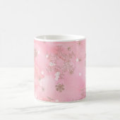 Mug Flocons de neige de Noël rose motif boho (Centre)