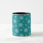 Mug Flocons de neige élégants de Noël (Centre)