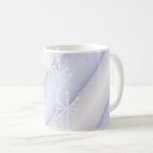 Mug Flocons de neige et rayures douces (Devant droit)