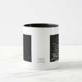 Mug flocons de neige la nuit photo unique (Centre)