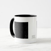 Mug flocons de neige la nuit photo unique (Devant gauche)