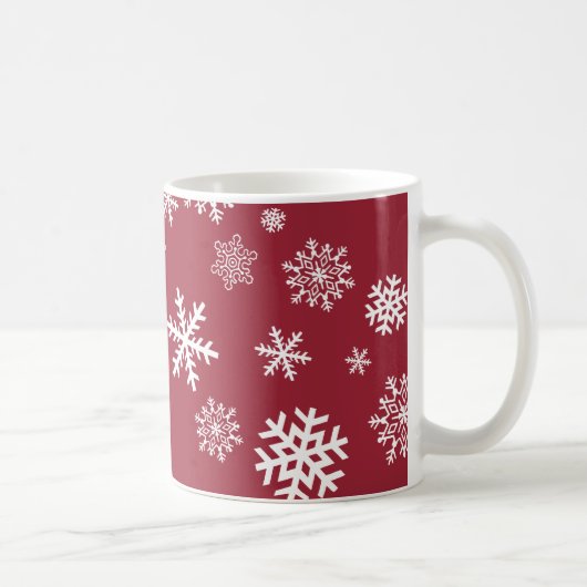 Mug Flocons de neige personnalisables (Droite)